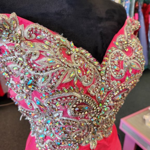 Mori Lee 97023 Pink Size 0 Prom/Evening Formal - Picture 4 of 7